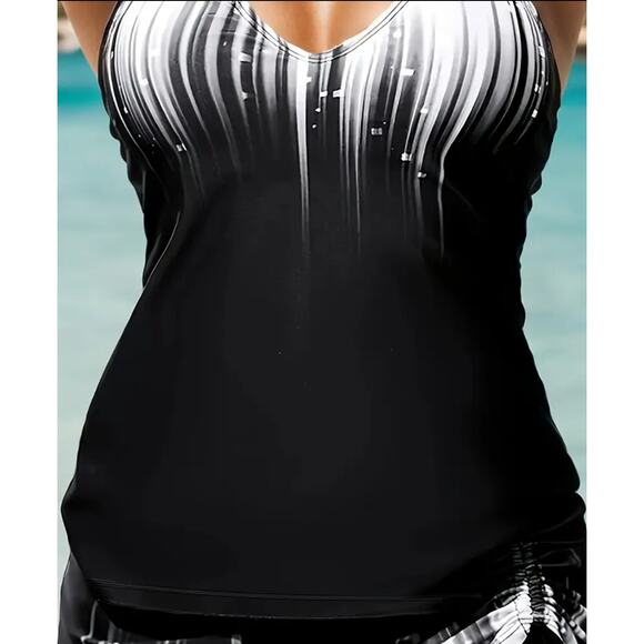 REKITA Two-Pcs Set for Women swimsuit, with Lace-Up Details and Halter Neck M - Picture 3 of 3